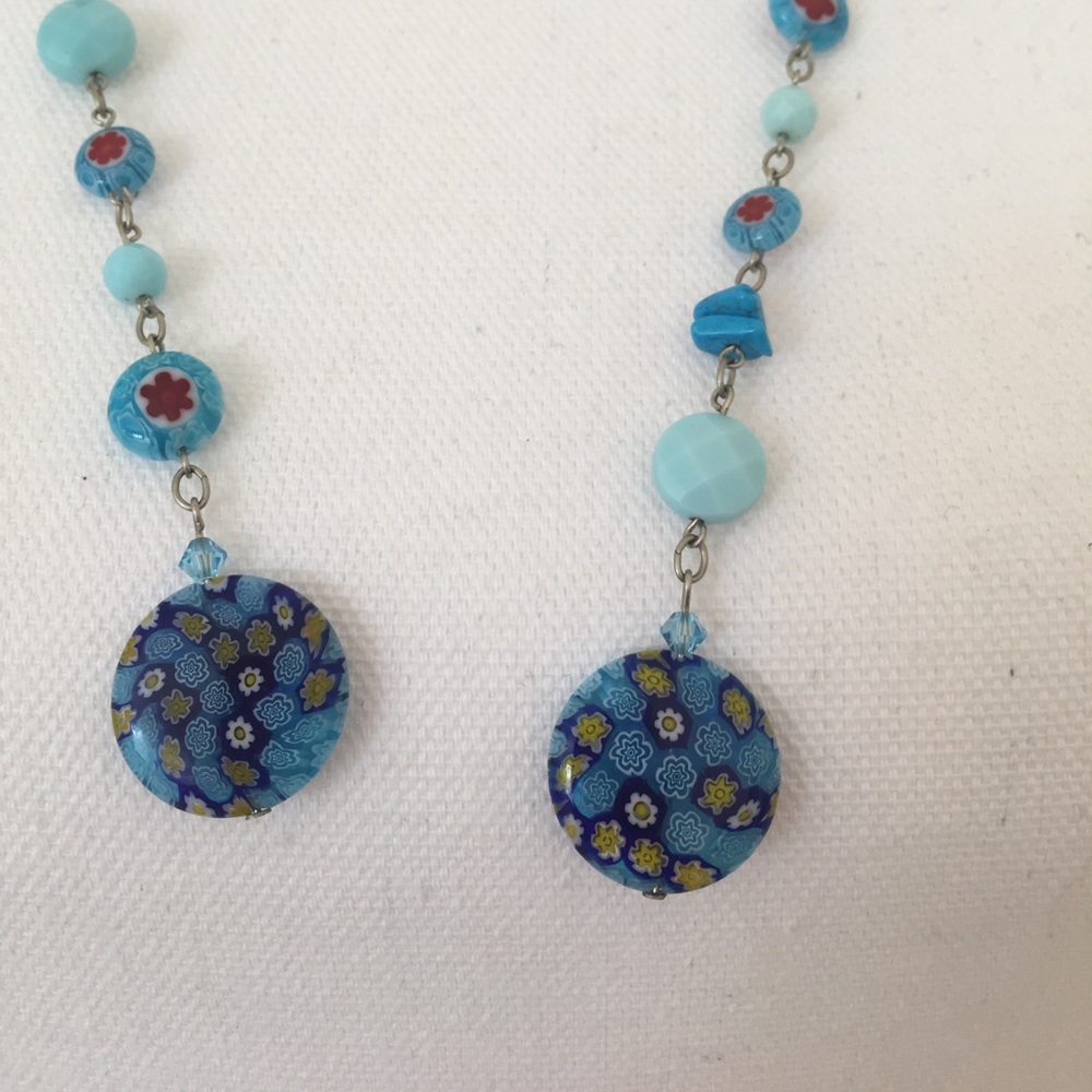 NWOT Adjustable turquoise beaded‎ necklace - Picture 5 of 6